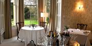 Restaurant Setting at Farlam Hall Hotel near Brampton, Cumbria