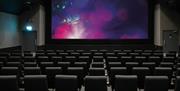 Cinema screen available for hire