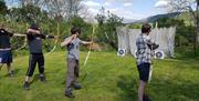 Archery with River Deep Mountain High in the Lake District, Cumbria