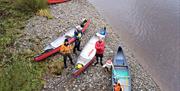 Visitors on River Expedition Training with The Expedition Club in the Lake District, Cumbria