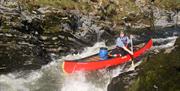 Visitor on River Expedition Training with The Expedition Club in the Lake District, Cumbria