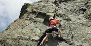 Rock Climbing with More Than Mountains in Langdale near Ambleside, Lake District