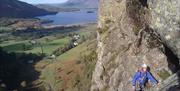 Rock Climbing and Abseiling with More Than Mountains in Borrowdale, Keswick, Lake District