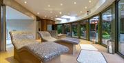 Spa loungers at Rothay Garden by Harbour Hotels in Grasmere, Lake District