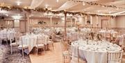 Wedding Breakfast Decor at Roundthorn Country House in Penrith, Cumbria