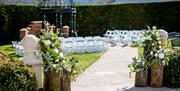 Wedding Ceremony at Roundthorn Country House in Penrith, Cumbria