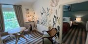 Bedroom with Lounge Area at The Royal Oak Hotel in Rosthwaite, Lake District