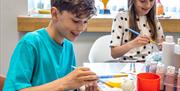 Children Doing Arts & Crafts at Solway Holiday Park in Silloth, Cumbria