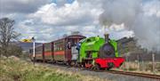 Steam Train at South Tynedale Railway in Alston, Cumbria