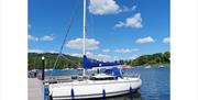 Yacht at Sailing Windermere, Lake District