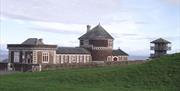 Exterior and Entrance to Senhouse Roman Museum in Maryport, Cumbria