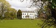 Exterior, Grounds, and Sheep at Shaw End Mansion near Kendal, Cumbria