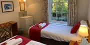 Twin Bedroom at Shaw End Mansion near Kendal, Cumbria