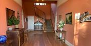 Entryway and Stairs at Shaw End Mansion near Kendal, Cumbria