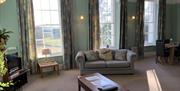Living Room at Shaw End Mansion near Kendal, Cumbria