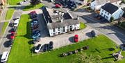 Aerial photo of The Shepherds Inn in Langwathby, Cumbria