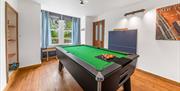 Pool Table in the Games Room at Southview Spa in Windermere, Lake District