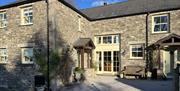 Entrance to Spring Cottage at Helm Mount Lodge & Cottages in Barrows Green, Cumbria