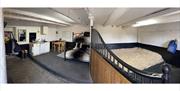 Panoramic Room View at Stable Stays at Greenbank Farm in Grange-over-Sands, Cumbria