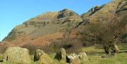 Views of Great Dodd from Fornside Farm Cottages in St Johns-in-the-Vale, Lake District