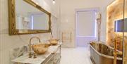 Luxury Bathroom at Storrs Hall Hotel in Bowness-on-Windermere, Lake District
