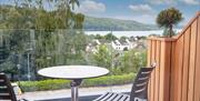 Views of Windermere from Balcony at The Ro Hotel in Bowness-on-Windermere, Lake District