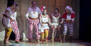 Performers of Around the World in 80 Days at Theatre by the Lake in Keswick, Lake District