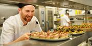 Chef at Lakeside Café Restaurant in Keswick, Lake District