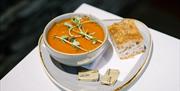 Soup from Lakeside Café Restaurant in Keswick, Lake District