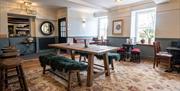 Seating area at The Kings Arms, Temple Sowerby