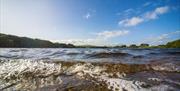 Lake at Talkin Tarn Country Park in Brampton, Cumbria