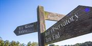 Signage at Talkin Tarn Country Park in Brampton, Cumbria