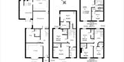 Floor plan in The Tall House, Keswick in the Lake District, Cumbria