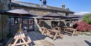 Outdoor Seating at Ambleside Tap Yard in Ambleside, Lake District
