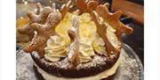 Cakes at The Tea Room at Farfield Mill in Sedbergh, Cumbria