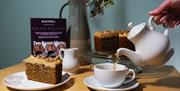 Tea and cake, enjoy snacks and lunches in the Tea Room at Blackwell, the Arts & Crafts House, Bowness-on-Windermere, Lake District.