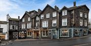 Exterior and entrance to The Ambleside Inn in Ambleside, Lake District