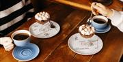 Coffee and desserts at The Angel Inn in Bowness-on-Windermere, Lake District