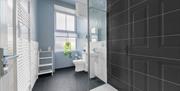 Ensuite bathroom at The Apartments Coniston in the Lake District, Cumbria