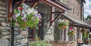 Exterior and Blooming Flowers at The Byre at The Yan in Grasmere, Lake District