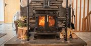 Wood Burner at The Byre at The Green Cumbria in Ravenstonedale, Cumbria