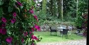 Outdoor Seating at The Coaches Cottage at Abbey Coach House Cottages in Windermere, Lake District