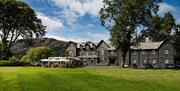 Exterior and grounds at The Coniston Inn, Coniston, Lake District