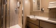 Ensuite bathroom at The Coniston Inn, Coniston, Lake District