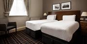 Twin bedroom at The Coniston Inn, Coniston, Lake District