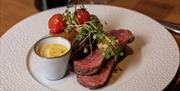 Steak at The Dalesman Country Inn in Sedbergh, Cumbria