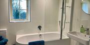 Upstairs Bathroom at The Old Piggery at Helm Mount Cottages near Kendal, Cumbria