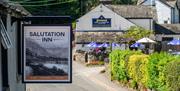 Sign at The Salutation Inn in Threlkeld, Lake District