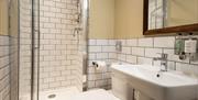 Ensuite bathroom at The Temperance Inn in Ambleside, Lake District