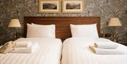Twin bedroom at The Temperance Inn in Ambleside, Lake District